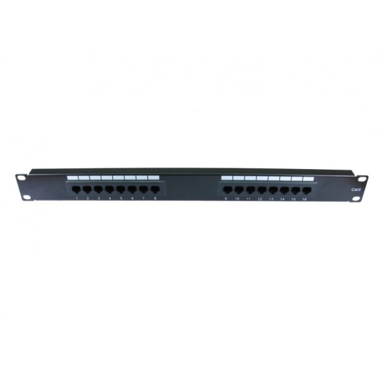 16 Port Cat6 Patch Panel