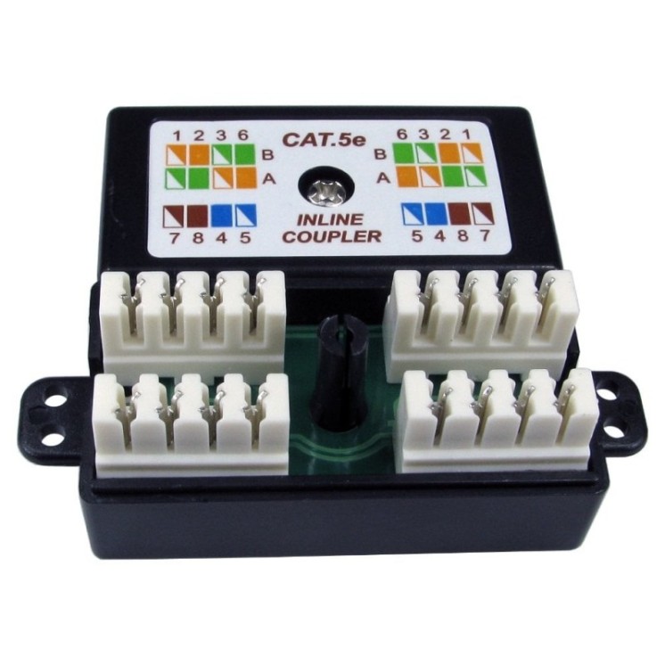 Cat5e Punchdown / Krone Coupler (Black)