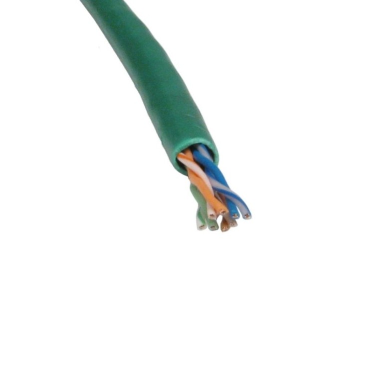 305m Green Cat5e UTP Reel - Stranded Core