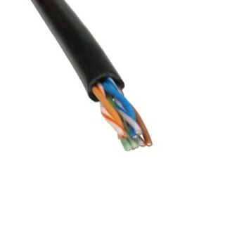 305m Black Cat5e UTP Reel - Stranded Core