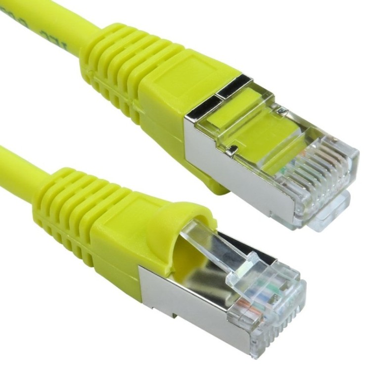 0.25m Cat6A Patch Cable - Yellow