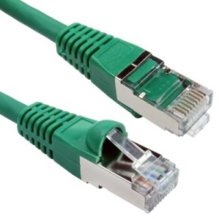 0.15m Cat6A Patch Cable - Green