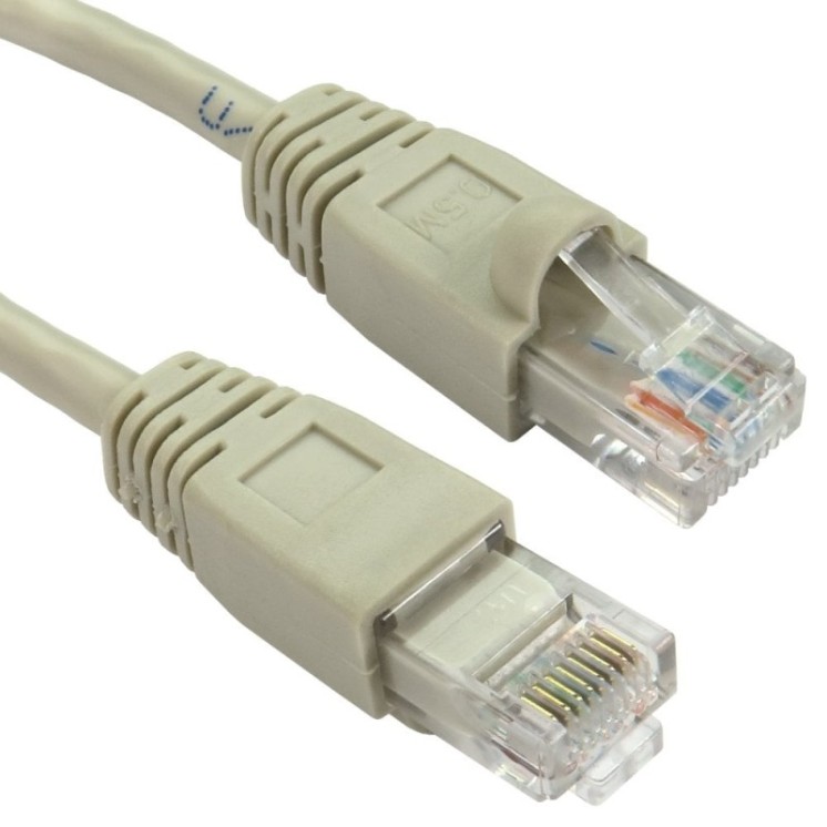 5m Snagless Cat5e Patch Cable - Grey