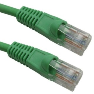0.5m Snagless Cat5e LSZH Patch Cable - Green