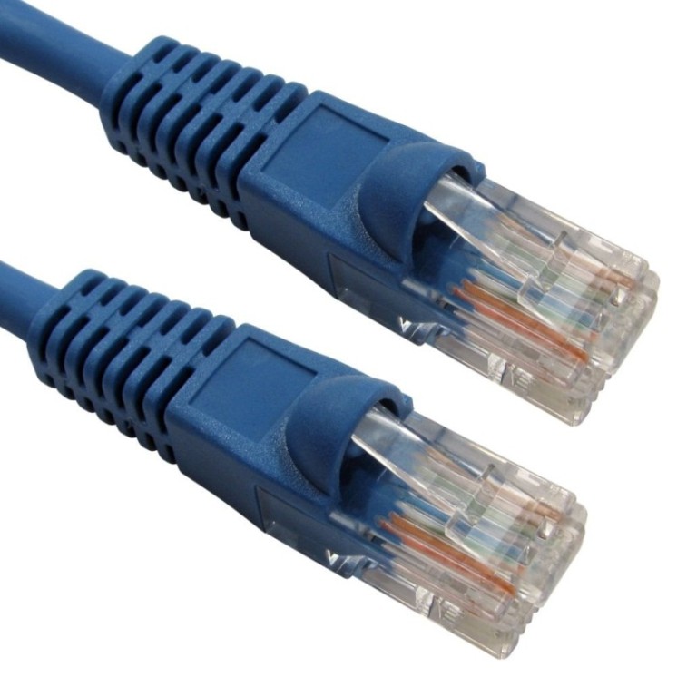 2m Snagless Cat5e LSZH Patch Cable - Blue