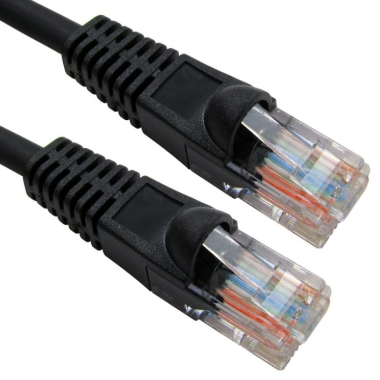 2m Snagless Cat5e LSZH Patch Cable - Black
