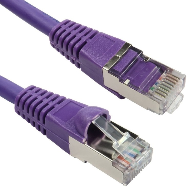 1m Cat6A Patch Cable - Violet