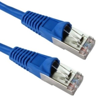 3m Shielded Cat5e Patch Cable - Blue