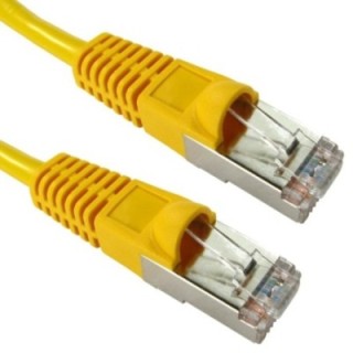 10m Shielded Cat5e Patch Cable - Yellow