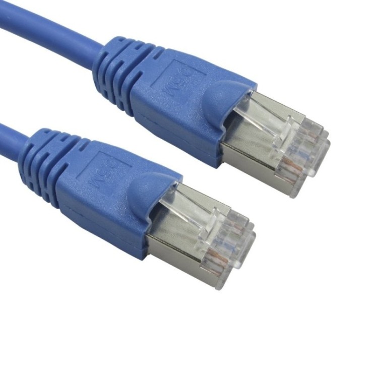 10mtr LSZH Snagless Shielded Cat6 Patch Cable - Blue
