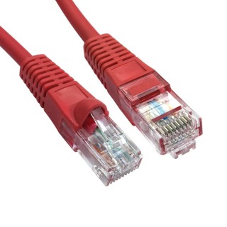 0.5m Snagless Cat5e LSZH Patch Cable - Red