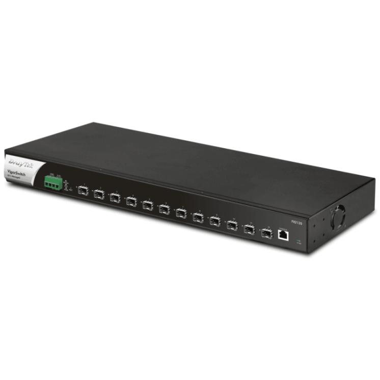Full Fibre 10 Gigabit Ethernet Layer 2+ Managed Switch with 12 SFP+ Ports
