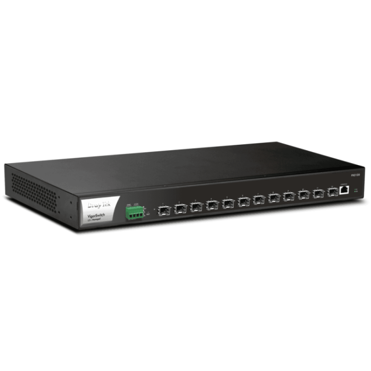 Full Fibre 10 Gigabit Ethernet Layer 2+ Managed Switch with 12 SFP+ Ports