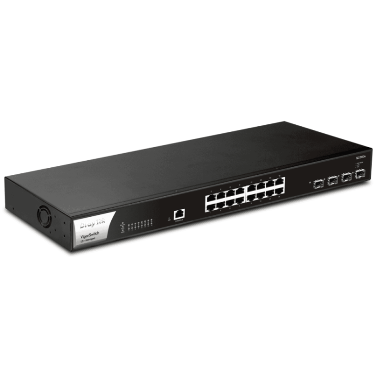 16 x 2.5 GbE ports & 4 x 10Gb SFP+ Layer 2+ Managed Switch