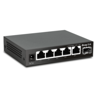 High Performance Unmanaged Switch with 5 x 2.5 GbE Ports and 1 x 10Gbps SFP+ Uplink