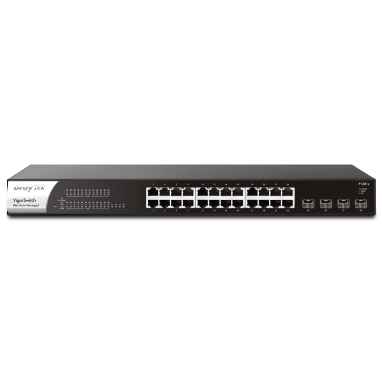 24 x GbE PoE+ ports & 4 x 10Gbps SFP+ smart switch. 140W PoE budget