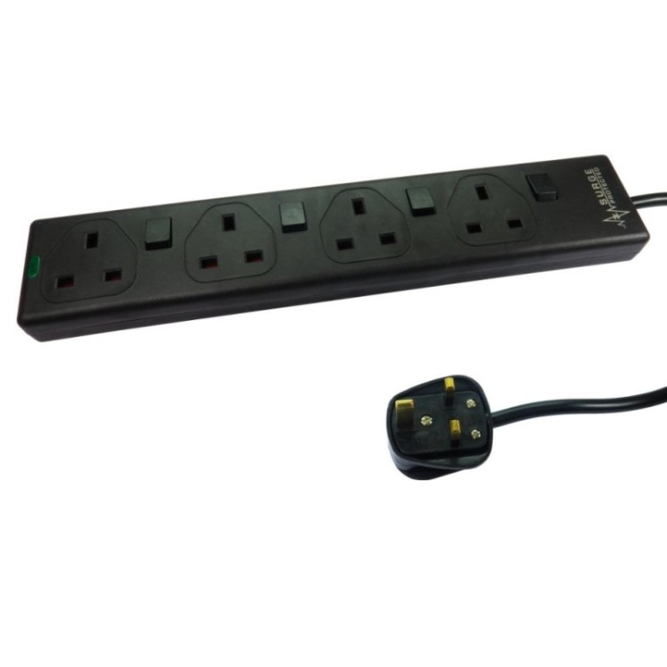 2m 4 Port Individually Switched UK Power Extension