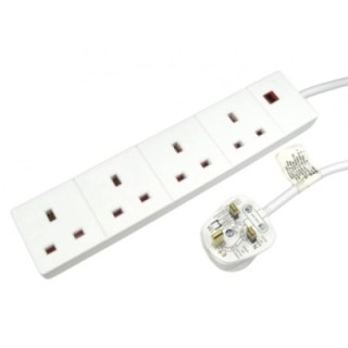 2m 4 Gang UK Power Extension