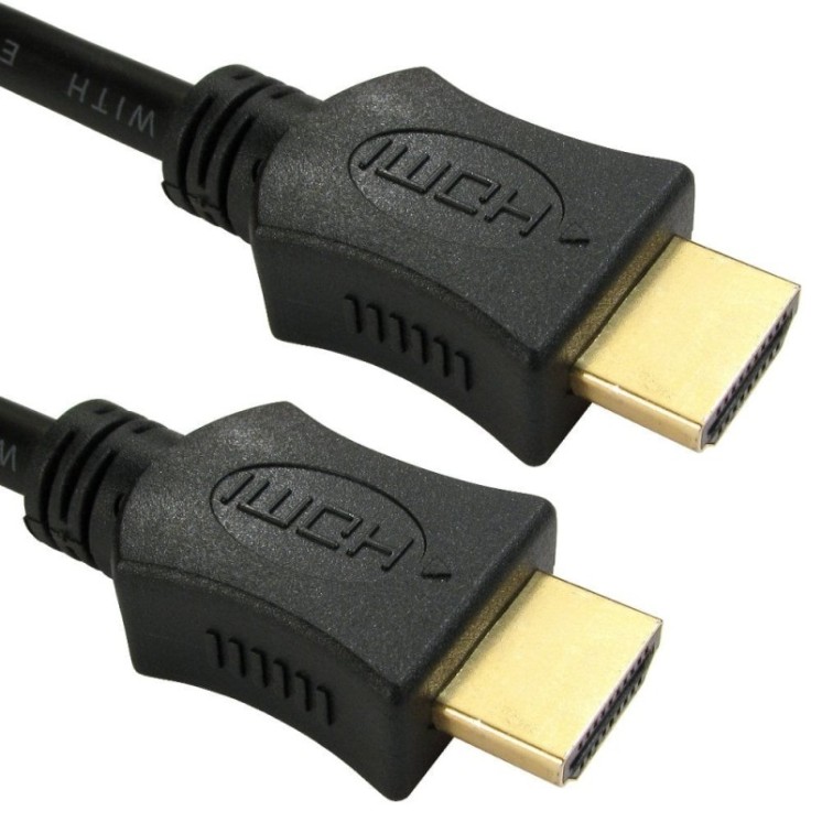 2m High Speed HDMI with Ethernet Cable - Black