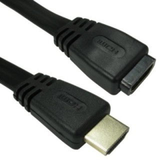 1m Flat HDMI High Speed with Ethernet Extension Cable