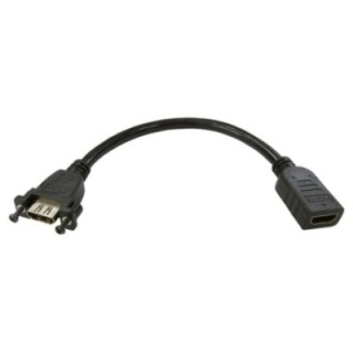 0.2m High Speed with Ethernet HDMI Stub F-F