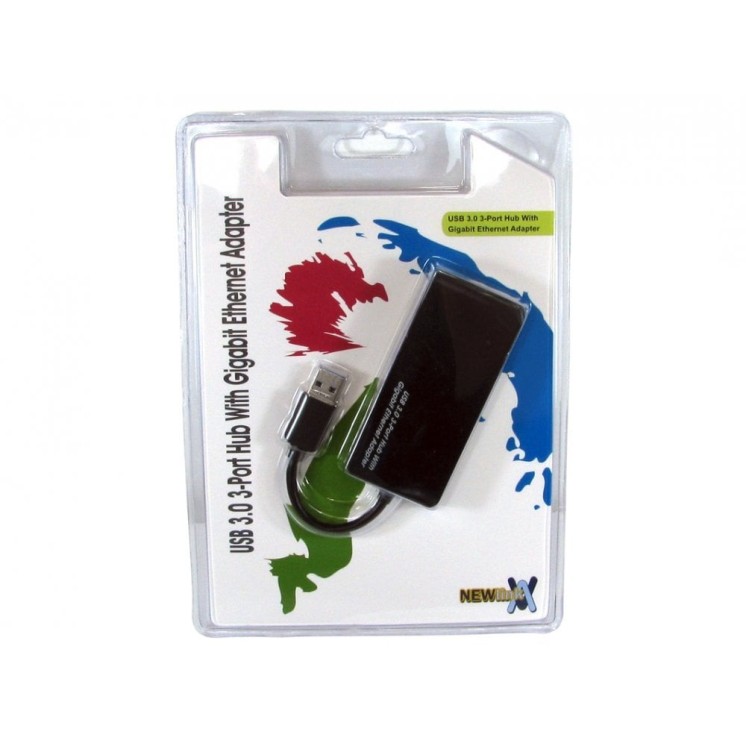 USB3.0 Gigabit Ethernet Adapter with Hub