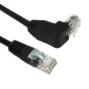 0.5m Cat5e UTP Straight to Right Angled UP Cable