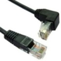 0.5m Cat5e UTP Straight to Right Angled DOWN Cable