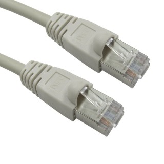 10mtr LSZH Snagless Shielded Cat6 Patch Cable - Grey