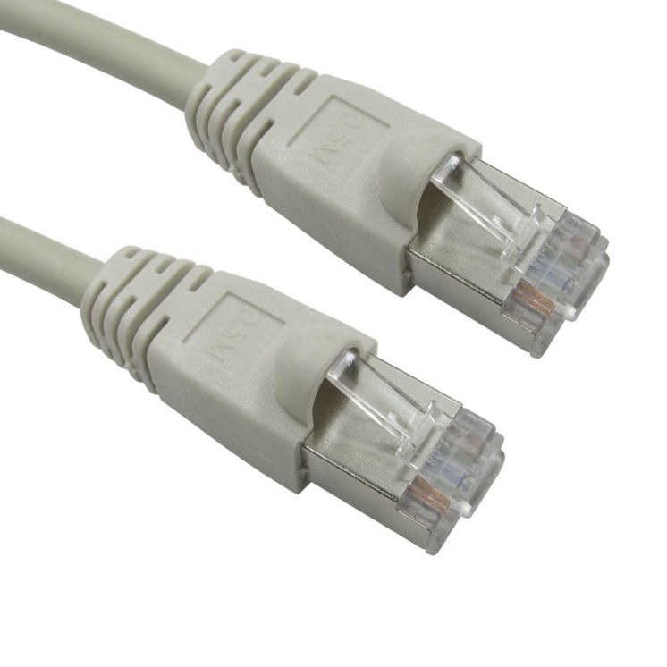 10mtr LSZH Snagless Shielded Cat6 Patch Cable - Grey