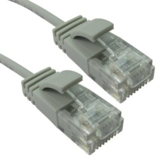 1m Slim Economy 6 Gigabit Patch Cable Patch Cable - Grey