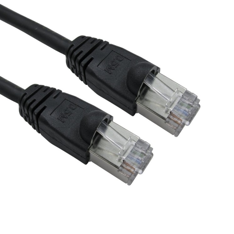 30mtr LSZH Snagless Shielded Cat6 Patch Cable - Black