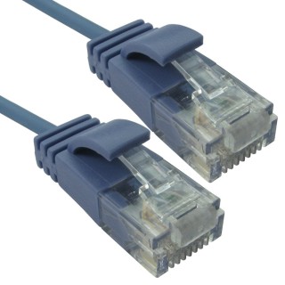 0.5m Slim Economy 6 Gigabit Patch Cable Patch Cable - Blue