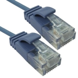 2m Slim Economy 6 Gigabit Patch Cable Patch Cable - Blue