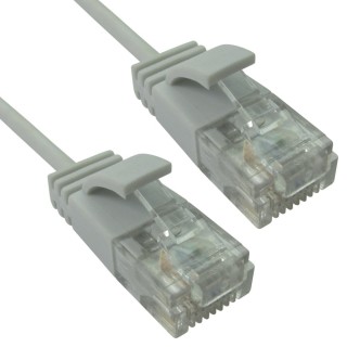 0.25m Slim Economy 6 Gigabit Patch Cable Patch Cable - White