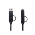Black 4-in-1 Braided Multi-Cable