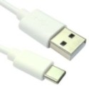 1m USB 2.0 Type C to A - White