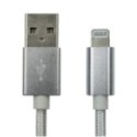 1M White USB2.0 A to Lightning Braided
