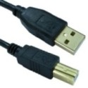 1m USB2.0 Type A (M) to Type B (M) Cable - Gold