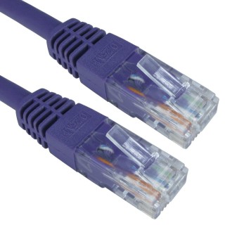 0.25m Cat6 Patch Cable - Violet