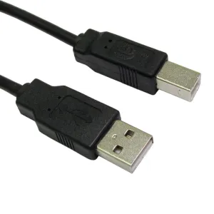 0.5m USB 2.0 A to B - Black