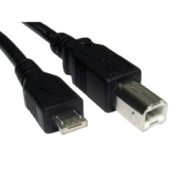 USB 2.0 Micro A (M) to Type B (M) Data Cable