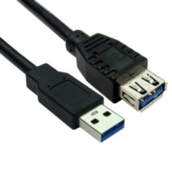 USB 5Gbps Type A (M) to Type A (F) Extension Cable