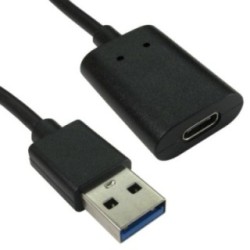 USB 5Gbps Type A (M) to Type C (F) Cable