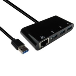 USB 3.0 Gigabit Ethernet Adapter with Hub