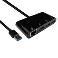 USB3.0 Gigabit Ethernet Adapter with Hub