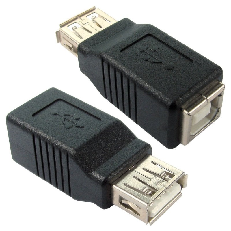 USB 2.0 Type A (F) to Type B (F) Adapter