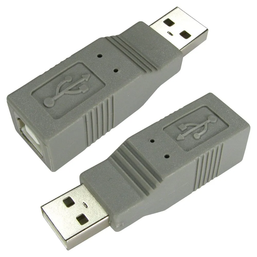 USB 2.0 Type A (M) to Type B (F) Adapter