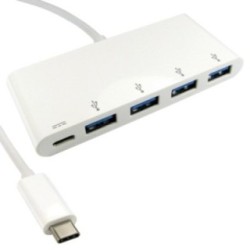 USB Type C to 4 Port USB Hub (with PD Function)