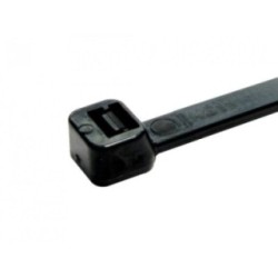  200mm x 4.8mm Black Cable Ties - 100 Pack